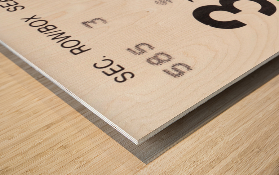 1986 Philadelphia Eagles vs. Denver Broncos  Wood print