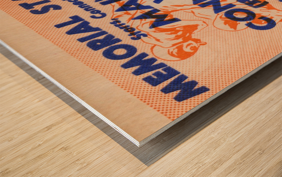 1968 Maine Black Bears vs. UConn Huskies Wood print