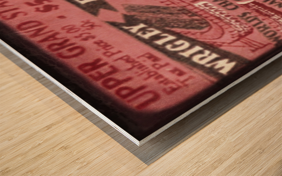 1929 Chicago Cubs World Series Ticket Stub Art | Row 1 Wood print