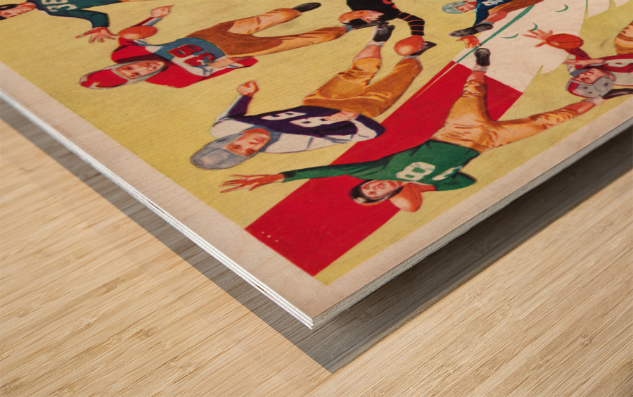 1942 Iowa Pre-Flight vs. Notre Dame | Row 1 Wood print