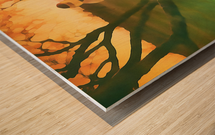 1987 Golf Watercolor Art Wood print