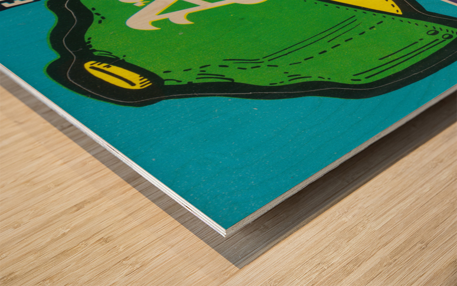 1981 Oakland Athletics Fleer Decal Sticker Metal Sign Wood print