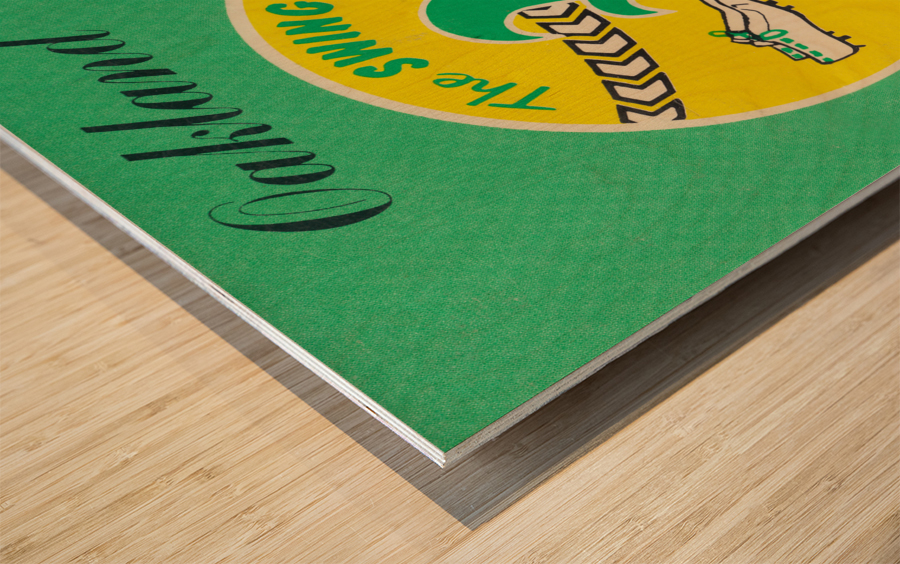 1978 Oakland Athletics Metal Sign Wood print