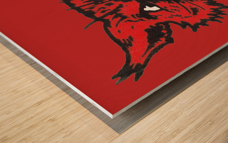 Vintage Davidson Wildcat Art Wood print