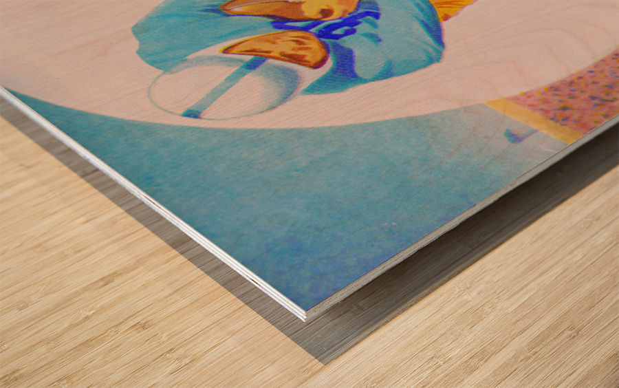 1952 Football Remix Art Wood print