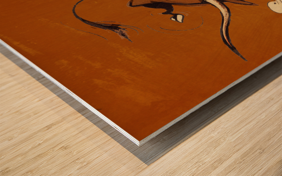 1957 Texas Longhorns Remix Art Wood print