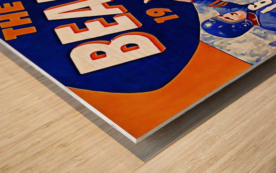 1956 Chicago Bears Football Art Wood print