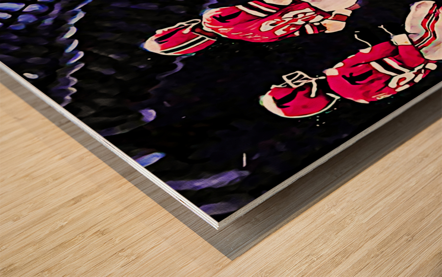1980 Atlanta Falcons Remix Art Wood print