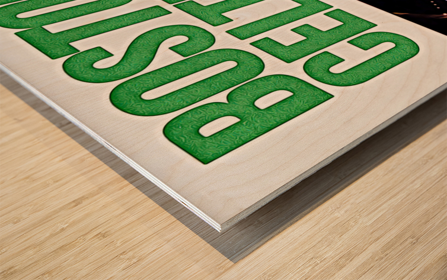 1983 Boston Celtics Remix Art Wood print