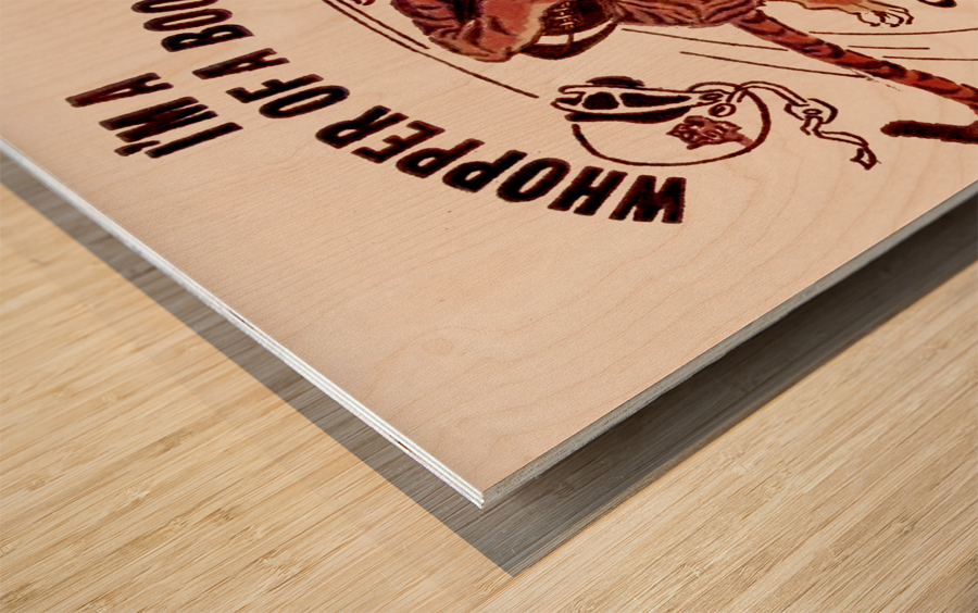 Vintage Sixties Bengals Art Wood print