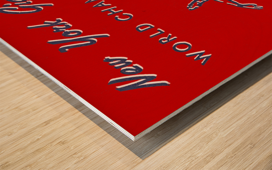 1939 New York Giants Football Art Remix Wood print