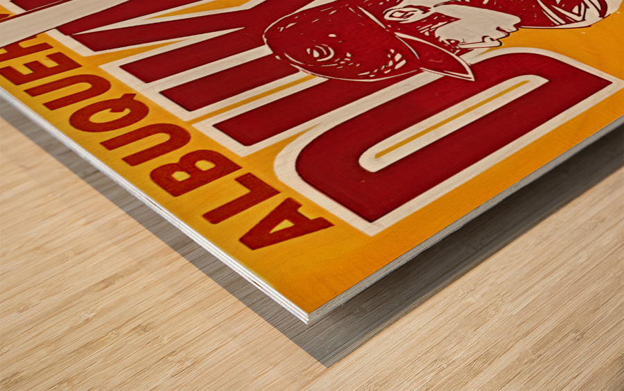 1977 albuquerque dukes art  Wood print