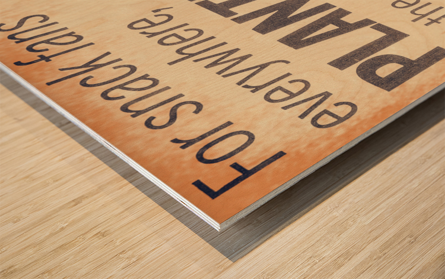 1967 Planters Peanut Ad Wood print