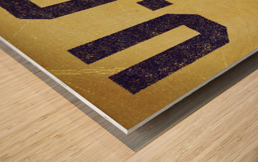 Vintage UCLA Bruins Football Cartoon Wood print