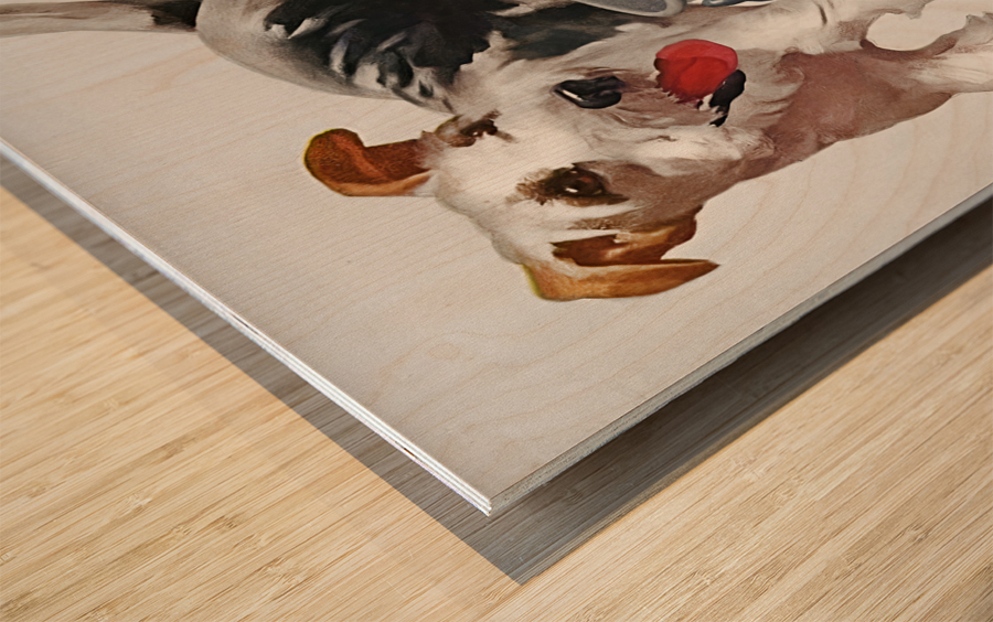 1949 Georgia Football Program Remix Wood print