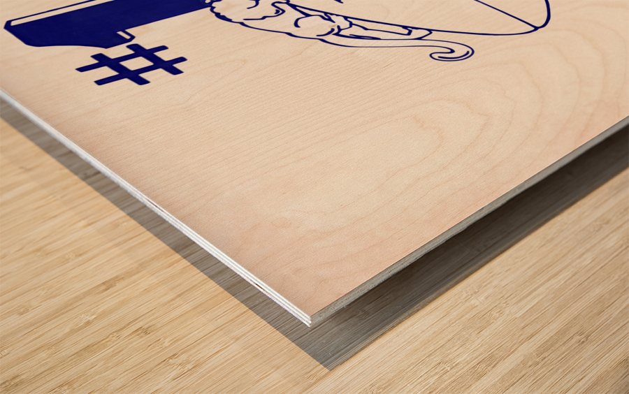 1984 BYU Football National Champions Art Wood print