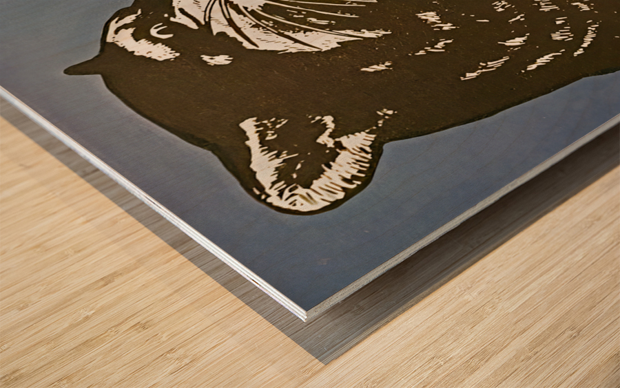 Vintage Penn State Nittany Lion Art Wood print