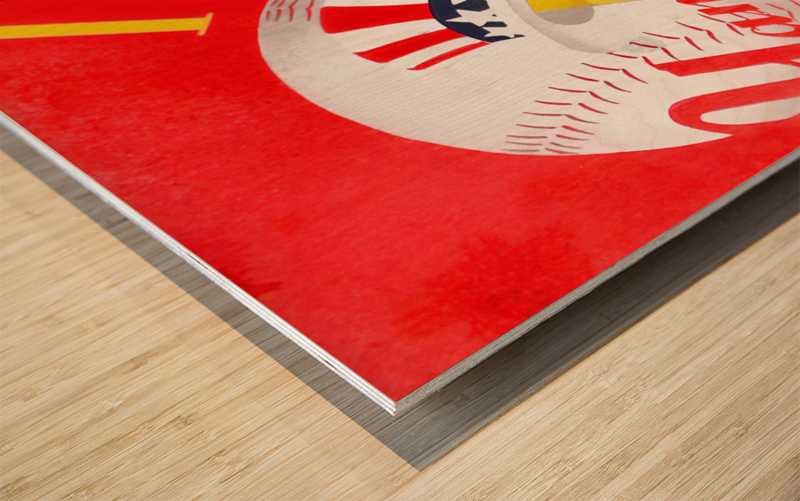 1955 New York Yankees Art Wood print