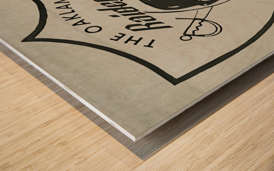 Sixties Oakland Raiders Be a Raider Rooter Wood print