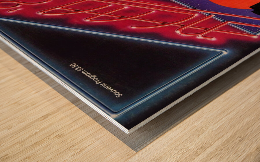 1982 NCAA Basketball Finals Program Cover Art Wood print