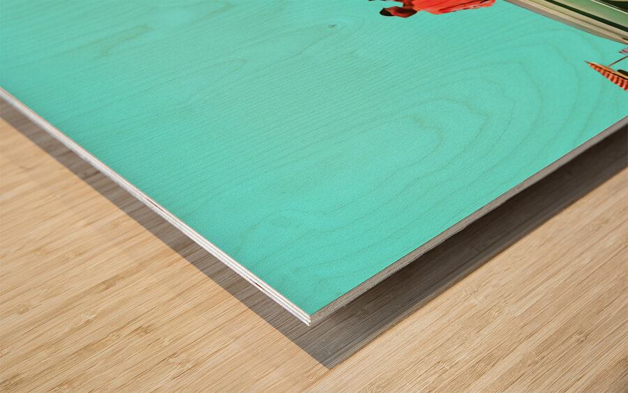 1958 oldsmobile ninety eight car art Wood print