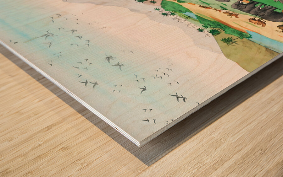 1899 noahs ark arthc tunison Wood print