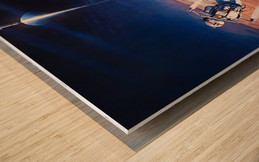 1964 United States Astronauts Art Wood print