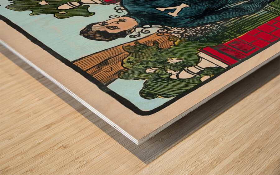 1902 yale art laskey Wood print