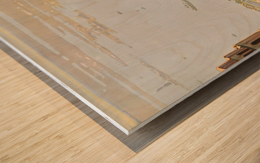 new york city art leslie ragan Wood print