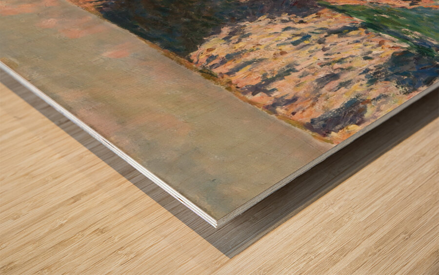 monet remix art belle isle  Wood print