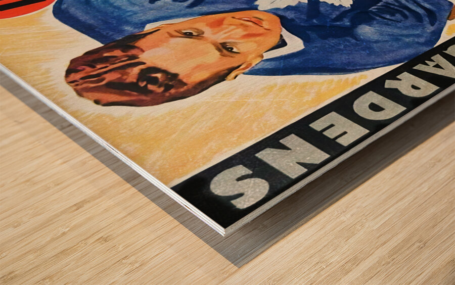 1938 toronto maple leafs hockey program art Wood print