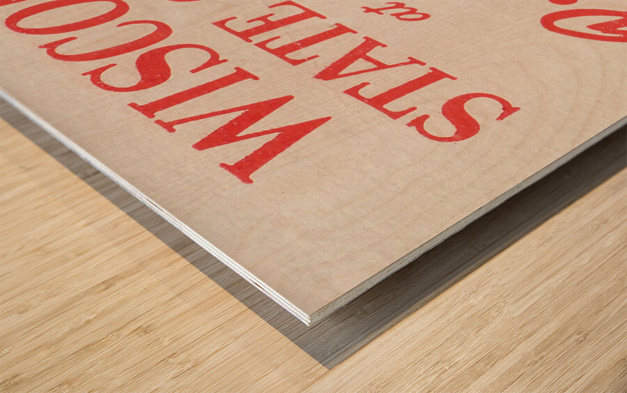 wisconsin state college river falls art Wood print