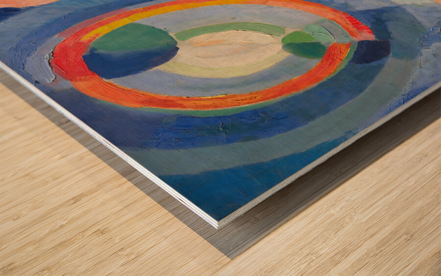 circular forms 1930 roberty delauney Wood print