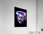 Melted Skeleton Skulls In Space Acrylic Print