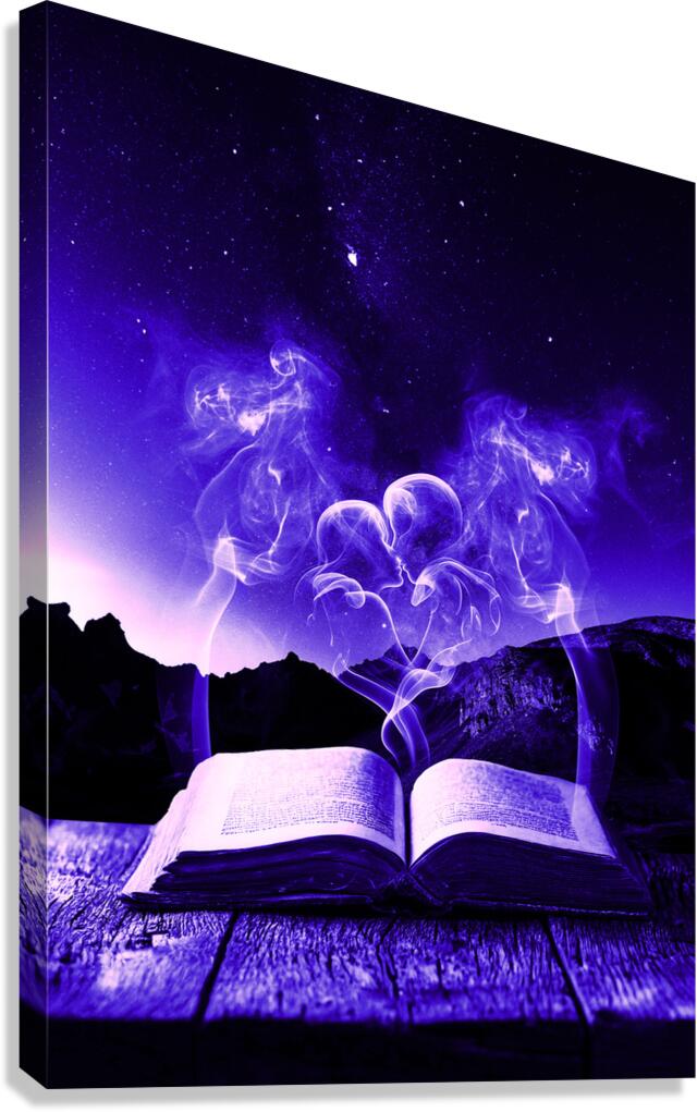 Magic Book Love Spell Canvas Print