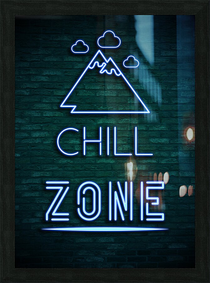 Chill Zone Picture Frame print
