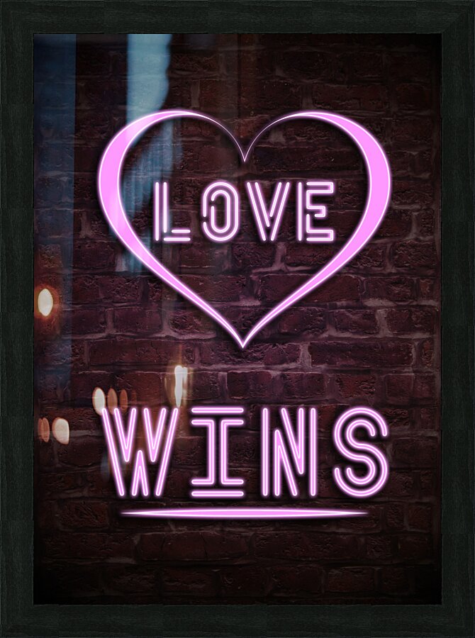 Love Wins Picture Frame print