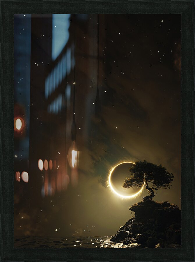 Eclipse Picture Frame print