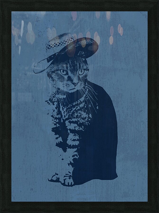Cool Grey Tabby Picture Frame print