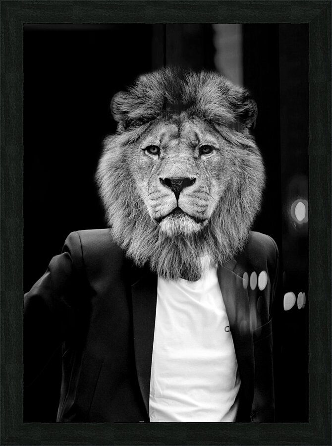 lion suit Picture Frame print