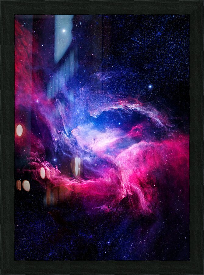 Light Nebula Picture Frame print