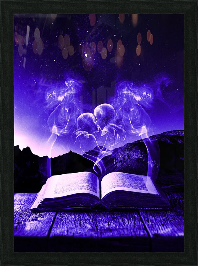 Magic Book Love Spell Picture Frame print