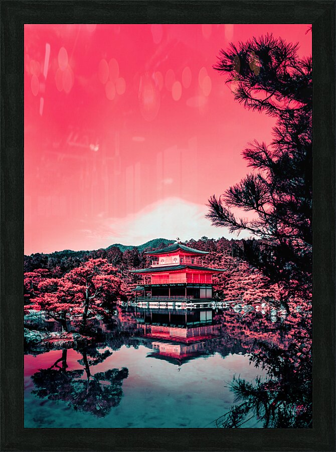 Red Forest Picture Frame print
