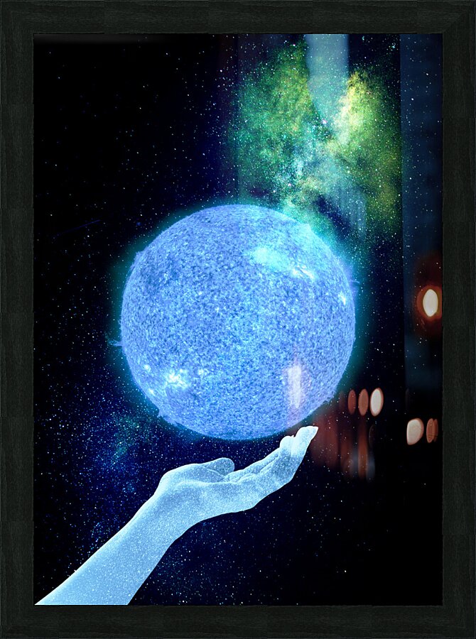 Solar Hand Picture Frame print