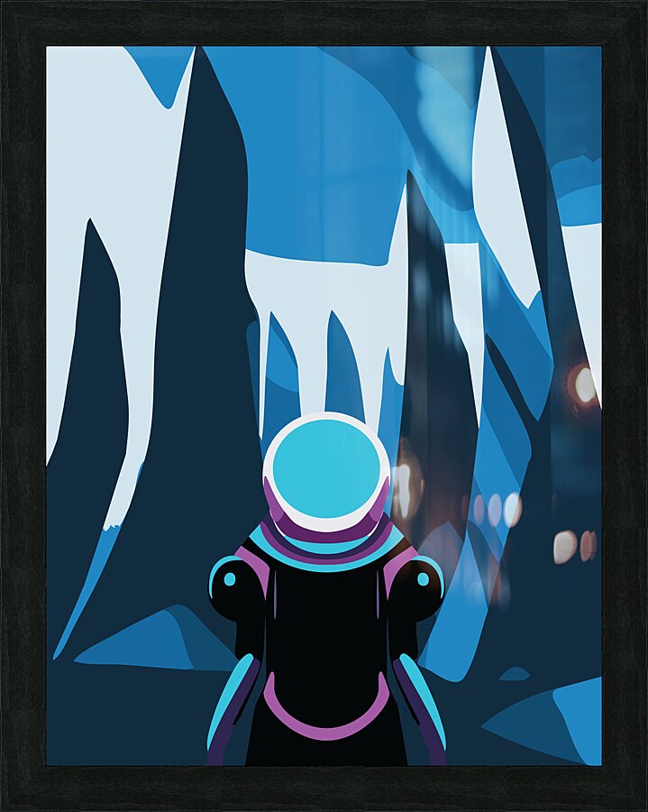 Astral Space Explorer Picture Frame print