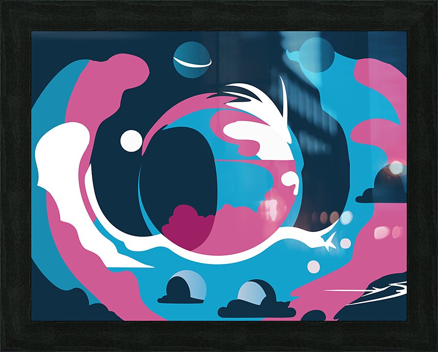 Abstract Space Art Picture Frame print