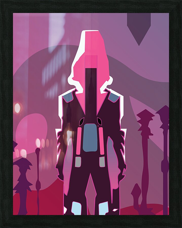 Crystalline Man Picture Frame print