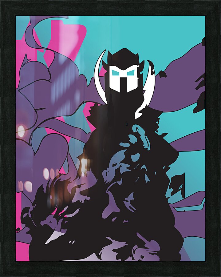 Owl King Picture Frame print