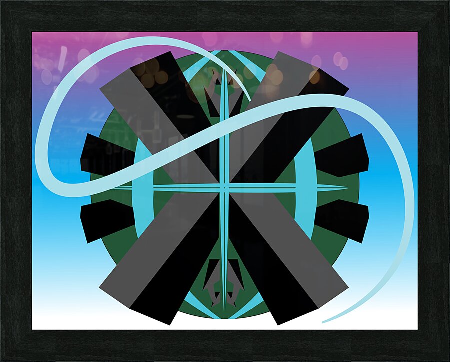 5 POINT Picture Frame print