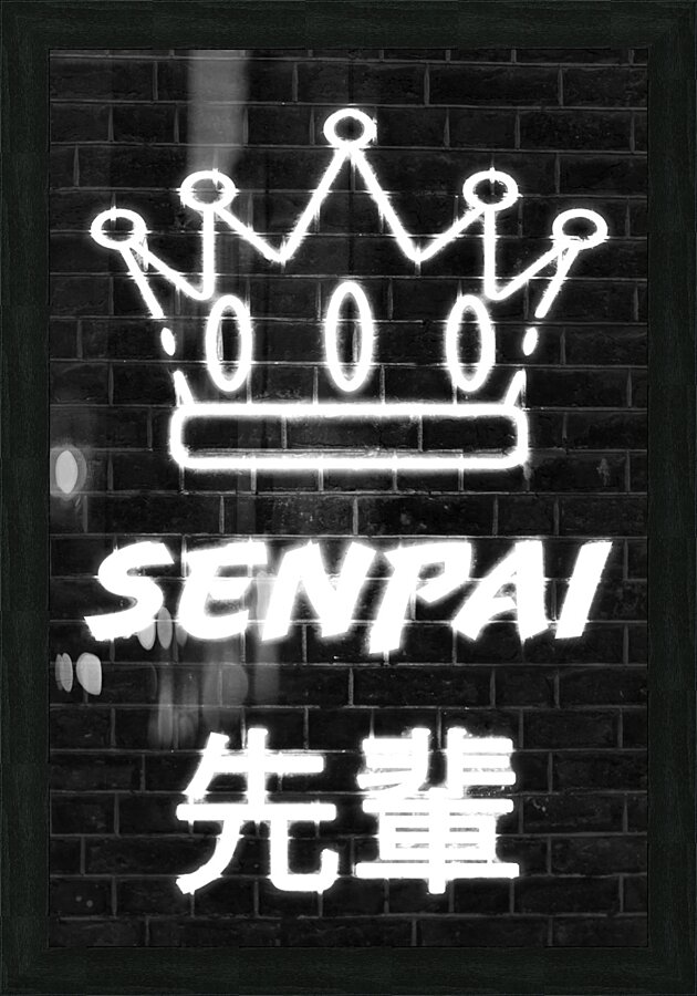 Senpai Poster Picture Frame print